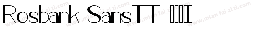 Rosbank SansTT字体转换